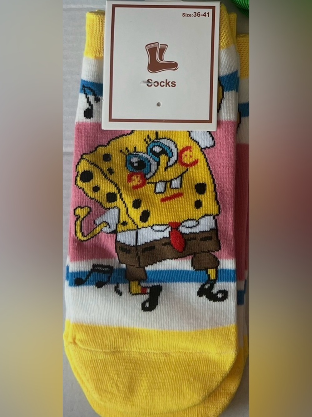 Fashion Ankle Socks With Sponge Character